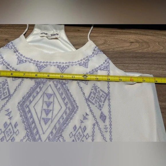 Altar’d State Embroidered Mini Dress Size Medium - Picture 7 of 8